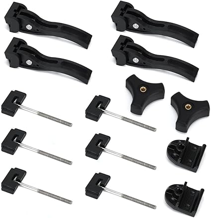 Truck Tonneau Cover Replacement Installation Accessory for Hard Tri-fold Tonneau Cover Include Rear Clamp Front Clamp T-Bolts